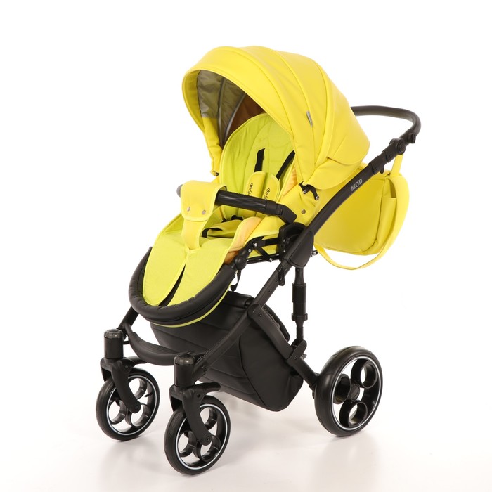 Коляска 3 в 1 Mod, 100% эко-кожа, жёлтый