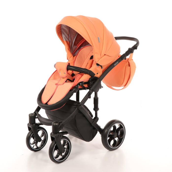 Коляска 3 в 1 Mod, 100% эко-кожа, персиковый