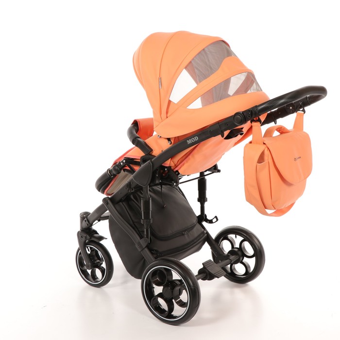 Коляска 3 в 1 Mod, 100% эко-кожа, персиковый