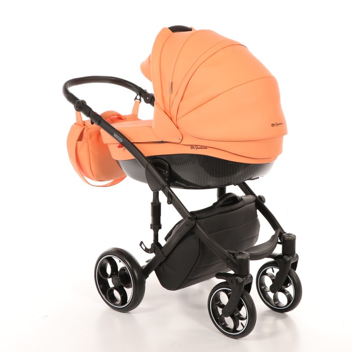 Коляска 3 в 1 Mod, 100% эко-кожа, персиковый