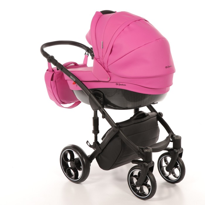 Коляска 3 в 1 Mod, 100% эко-кожа, розовый