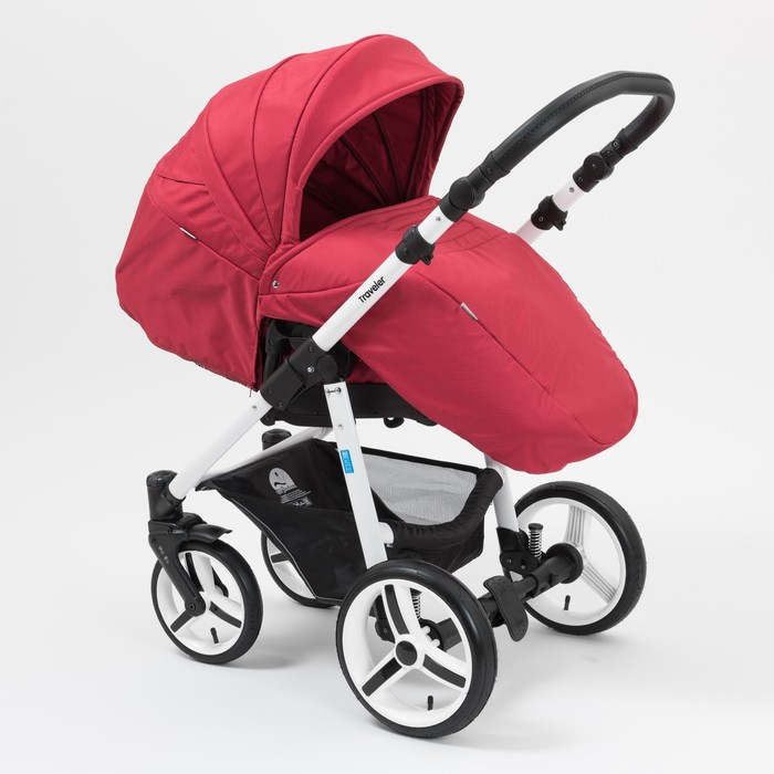 Коляска прогулочная Traveler, малиновый