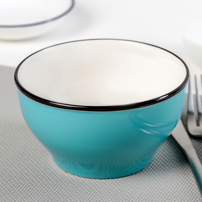 Салатник "Люси" 12х12х6,5 см, цвет голубой