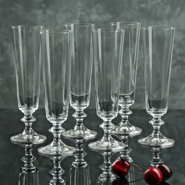 Набор бокалов для шампанского 205 мл "Белла", 6 шт