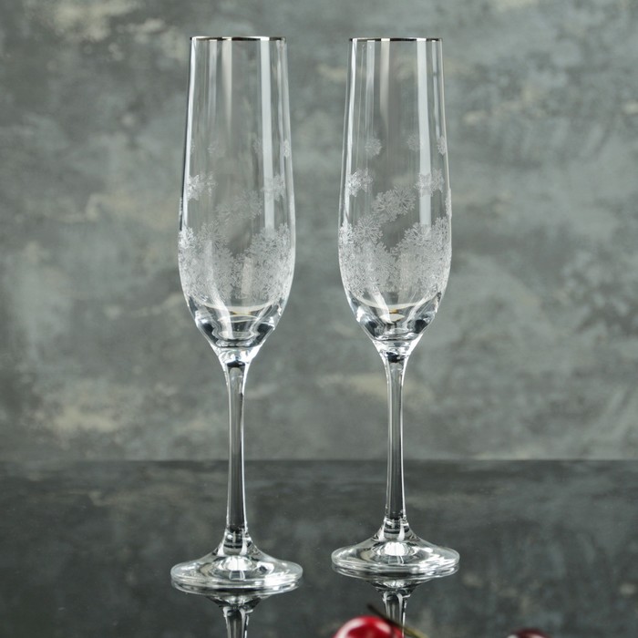 Набор бокалов для шампанского 190 мл "Виола", 2 шт