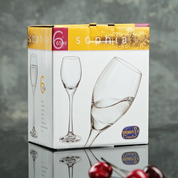 Набор рюмок 65 мл "София", 6 шт