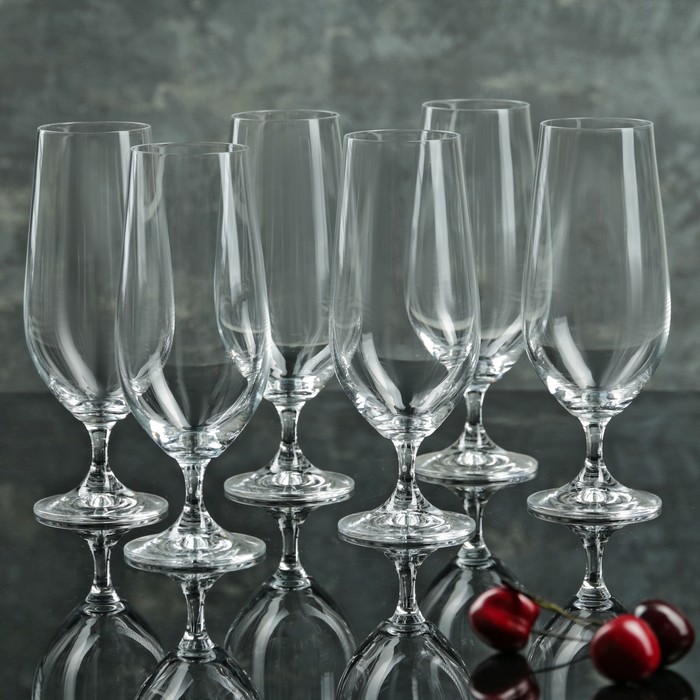 Набор бокалов для пива 380 мл "Лара", 6 шт