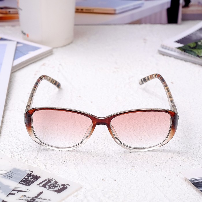 Очки корригирующие 1319 коричневые тонированные +3