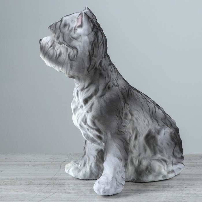 Копилка "СобакаКерн-Терьер" Флок серый