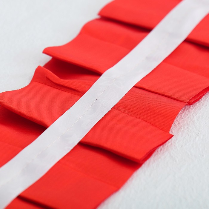 Лента на капот "Волна", атлас, 3 м, красная