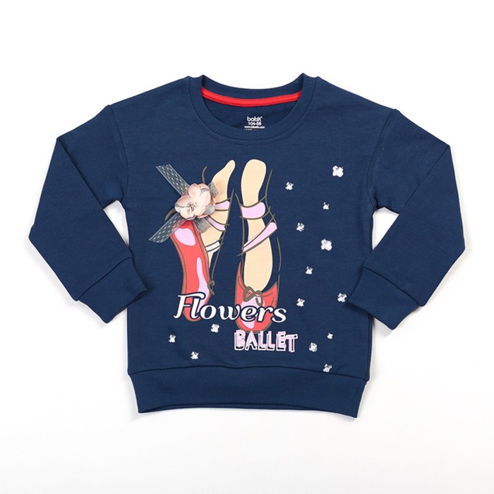 Толстовка для девочки, рост 104 см, цвет синий