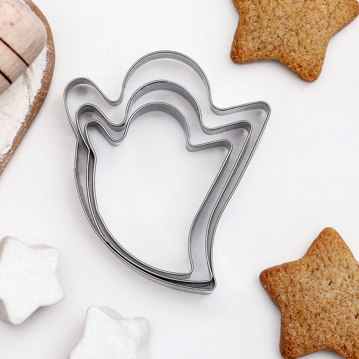 Набор форм для вырезания печенья 8х4 см "Привидение", 3 шт