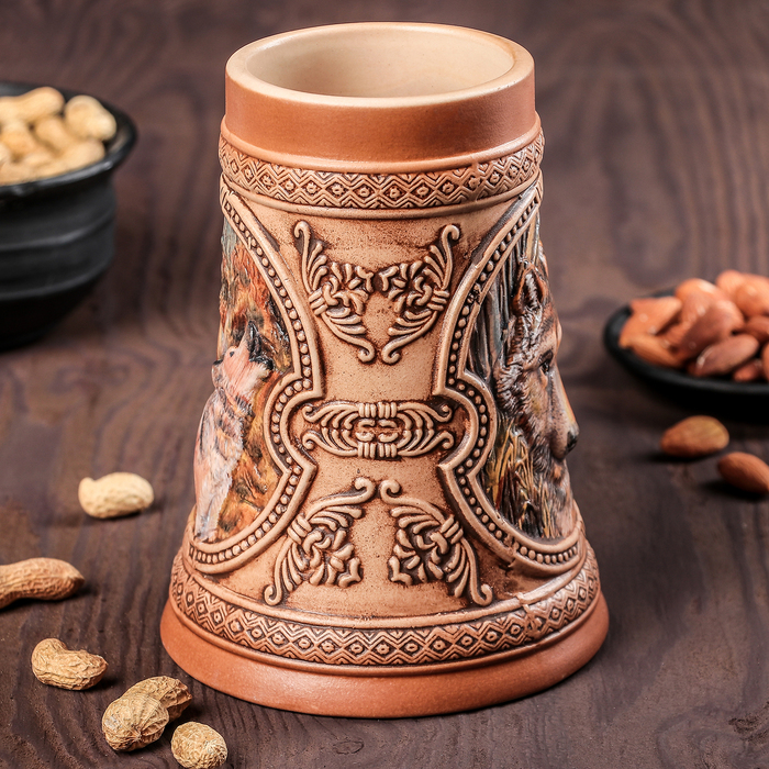 Кружка пивная 500 мл "Волк"