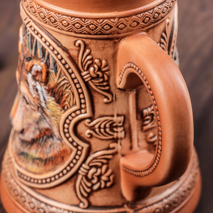 Кружка пивная 500 мл "Волк"