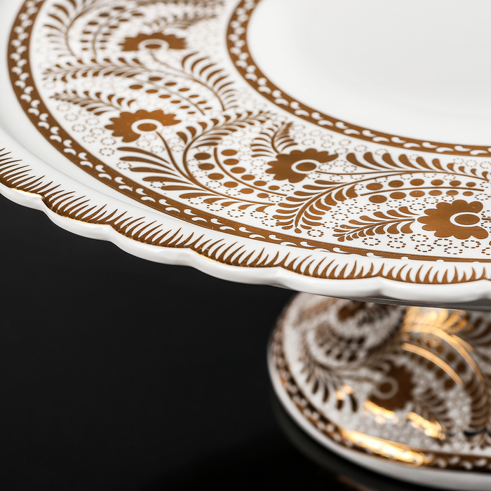 Блюдо для торта 34 см "Золотой колос"