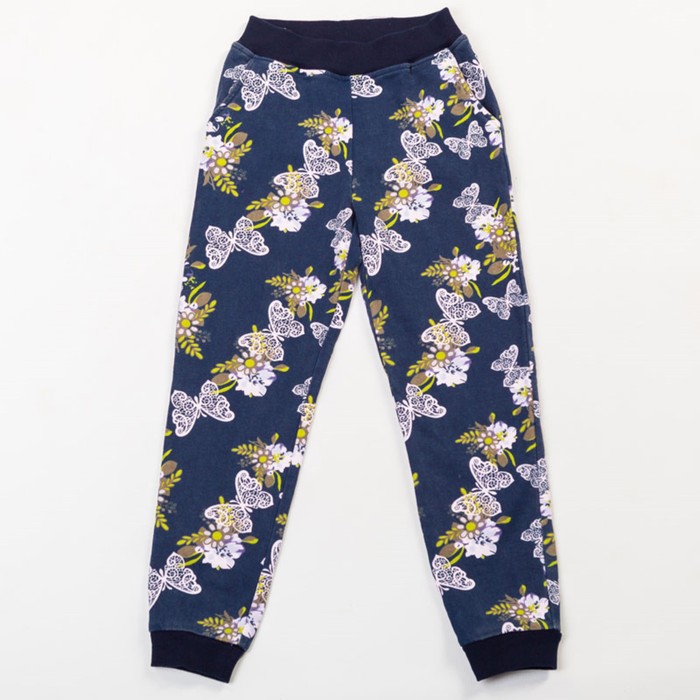 Брюки для девочки, рост 122 см, цвет синий