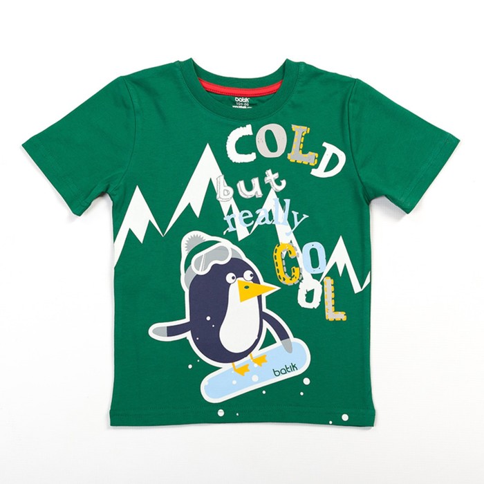 Футболка для мальчика, рост 104 см, цвет зелёный