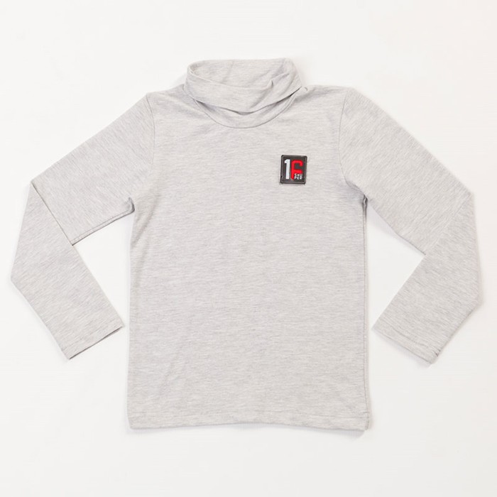 Водолазка для мальчика, рост 110 см, цвет серый