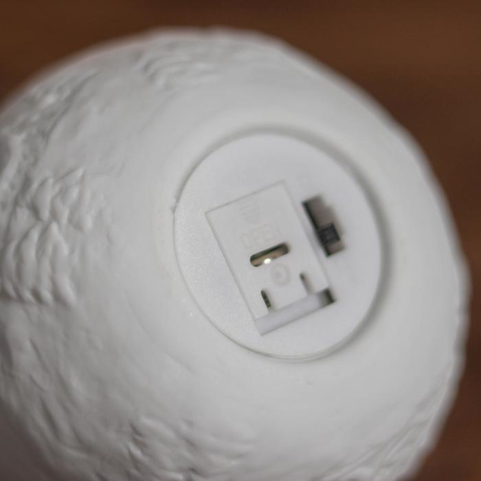 Шар нвогодний под раскраску "Узоры №1" со светом, подвес, краска 3 цв по 2 мл, кисть