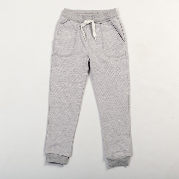 Брюки для мальчика, рост 134 см, цвет серый