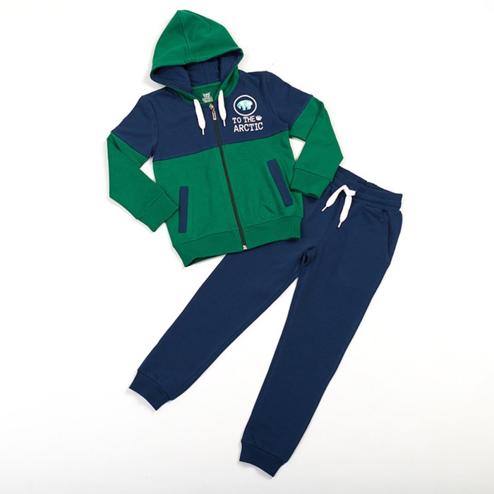 Костюм для мальчика, рост 122 см, цвет зелёный