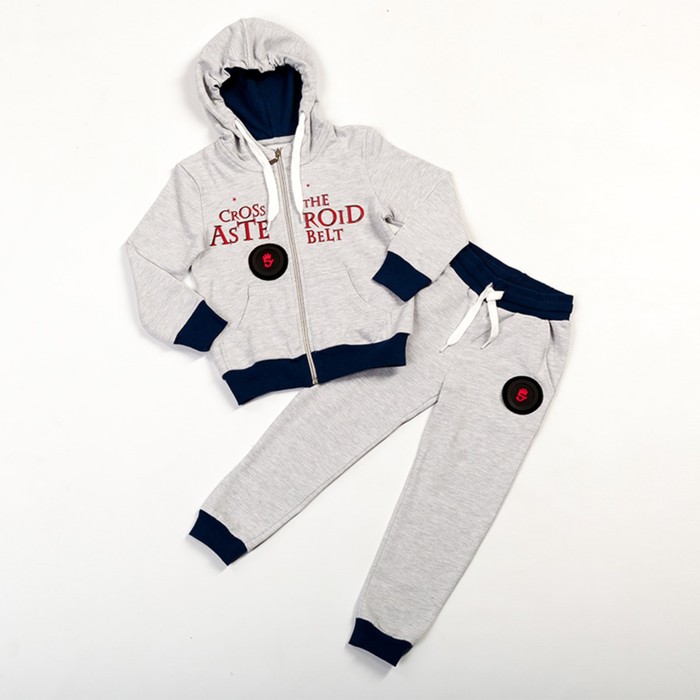 Костюм для мальчика, рост 104 см, цвет серый