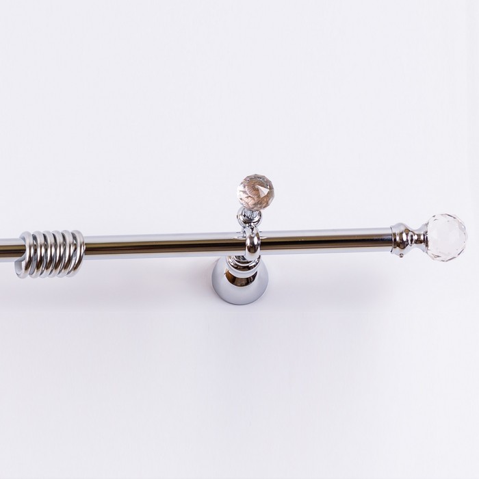 Карниз кованый АртЛиния БЕТА d20 серебро глянец 200 см