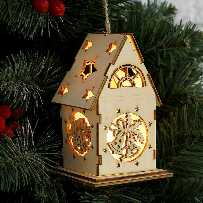 Декор с подсветкой "Новогодние колокольчики"