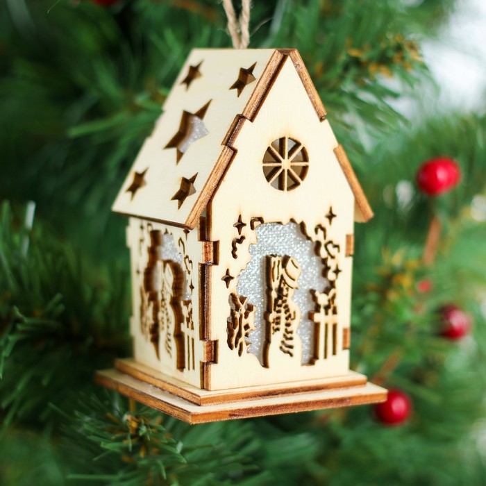 Декор с подсветкой "Дивный домик"