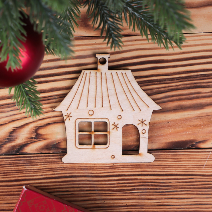 Сувенир дерево "Домик" 9,5х9,5 см МИКС