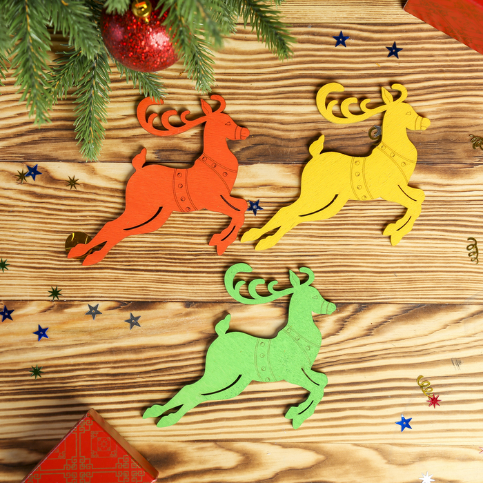 Сувенир дерево "Олень" (набор 3 шт)