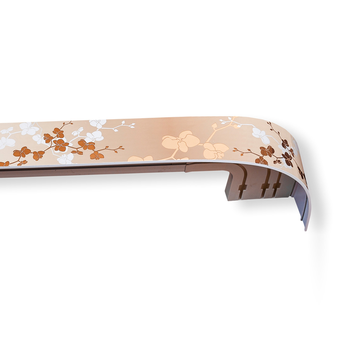 Карниз трёхрядный 160 см, с декоративной планкой 7 см "Ультракомпакт. Модерн", цвет вдохновение