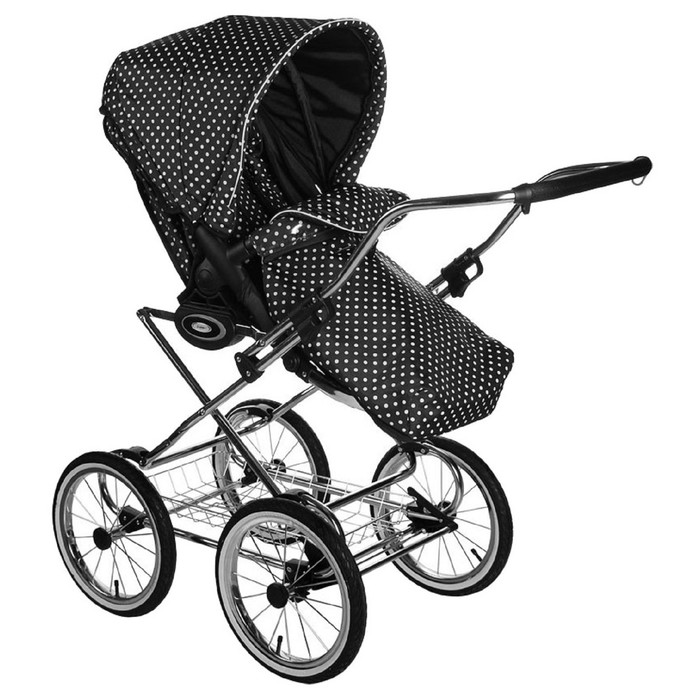 Коляска LONEX CLASSIC RETRO Len 3 в 1 Brown натур. ротанг