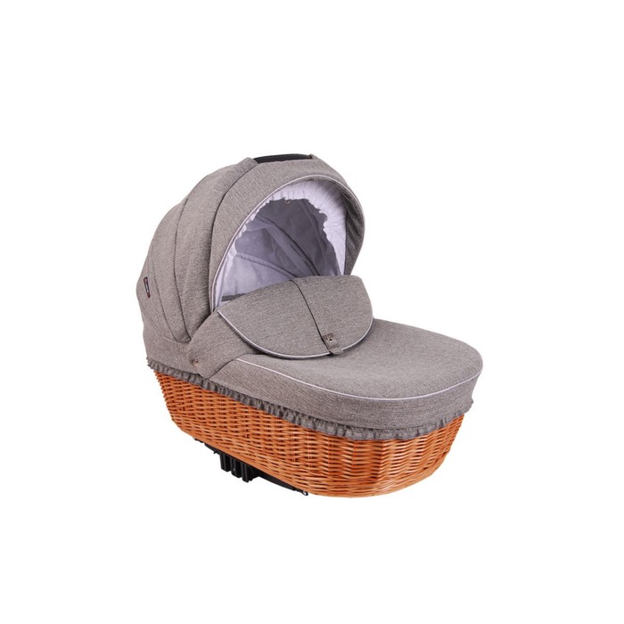 Коляска LONEX CLASSIC RETRO Len 3 в 1 Grey натур. ротанг