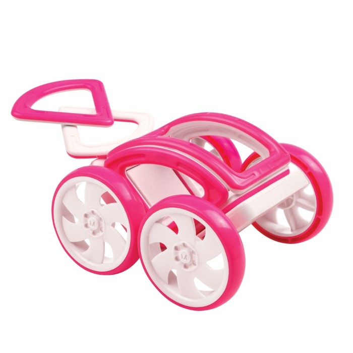 Магнитный конструктор MAGFORMERS My First Buggy, розовый