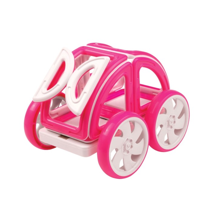 Магнитный конструктор MAGFORMERS My First Buggy, розовый