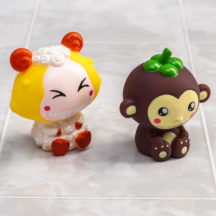 Игрушки для ванной, набор 2 шт., цвета МИКС