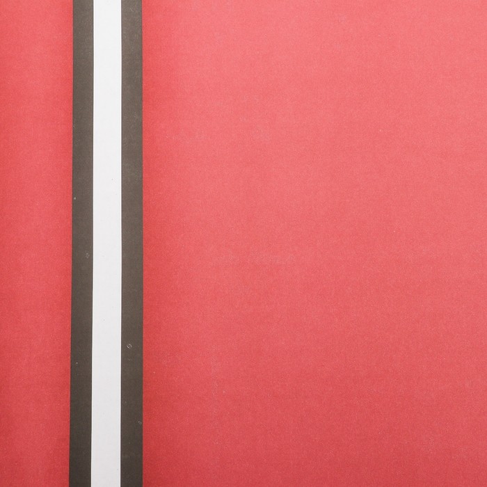 Бумага упаковочная, двусторонняя, вишневый, 50 х 70 см