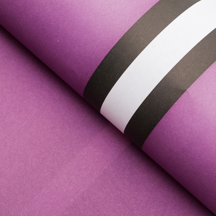 Бумага упаковочная, двусторонняя, сиреневый, 50 х 70 см