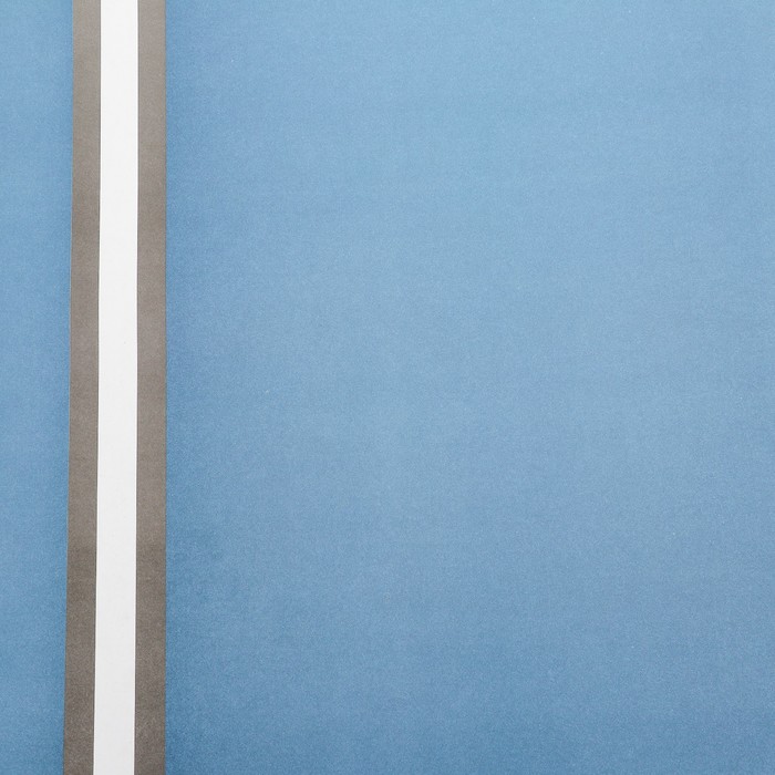 Бумага упаковочная, двусторонняя, синий, 50 х 70 см