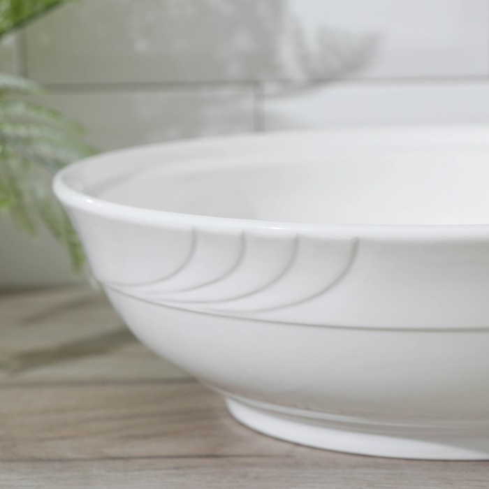 Блюдо с крышкой 25 см "Эстет", на деревянной подставке