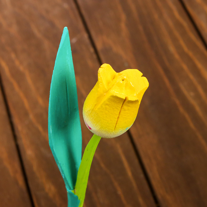 Сувенирный набор "Букет тюльпанов" дерево 5 шт. 22 см