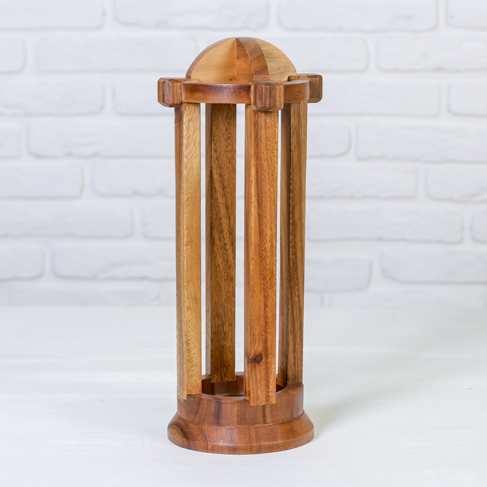 Подставка под бутылку головоломка "Выпей, если сможешь" дерево, 42х15см