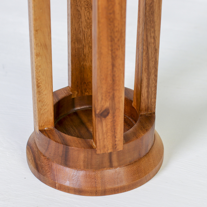 Подставка под бутылку головоломка "Выпей, если сможешь" дерево, 42х15см