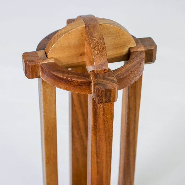 Подставка под бутылку головоломка "Выпей, если сможешь" дерево, 42х15см