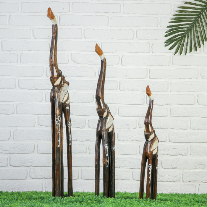 Сувенирный набор "Слоны" (100,80,60) см, дерево