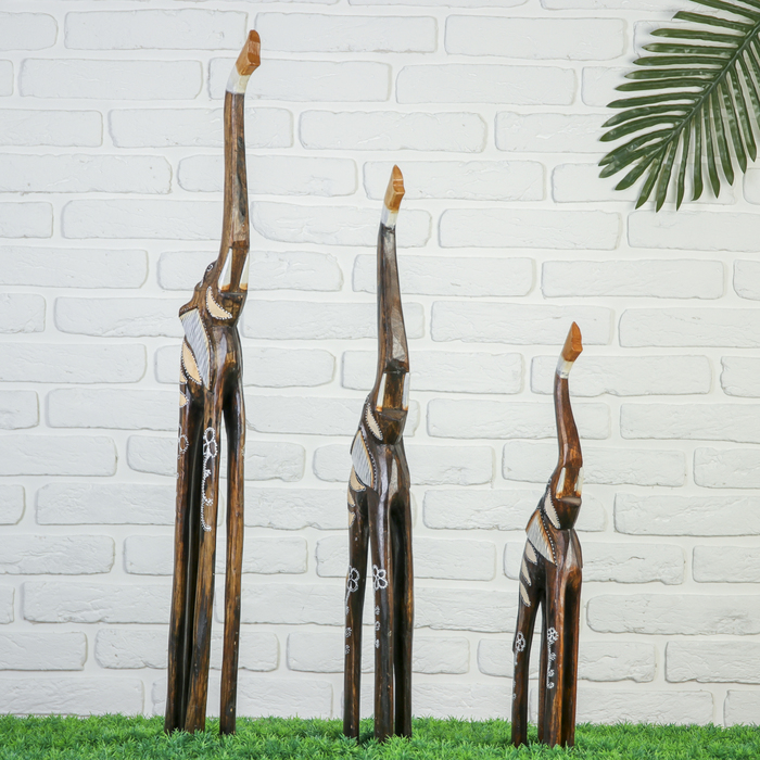 Сувенирный набор "Слоны" (100,80,60) см, дерево