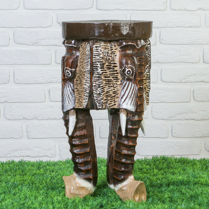 Табурет "Три слона" 50х24 см, дерево