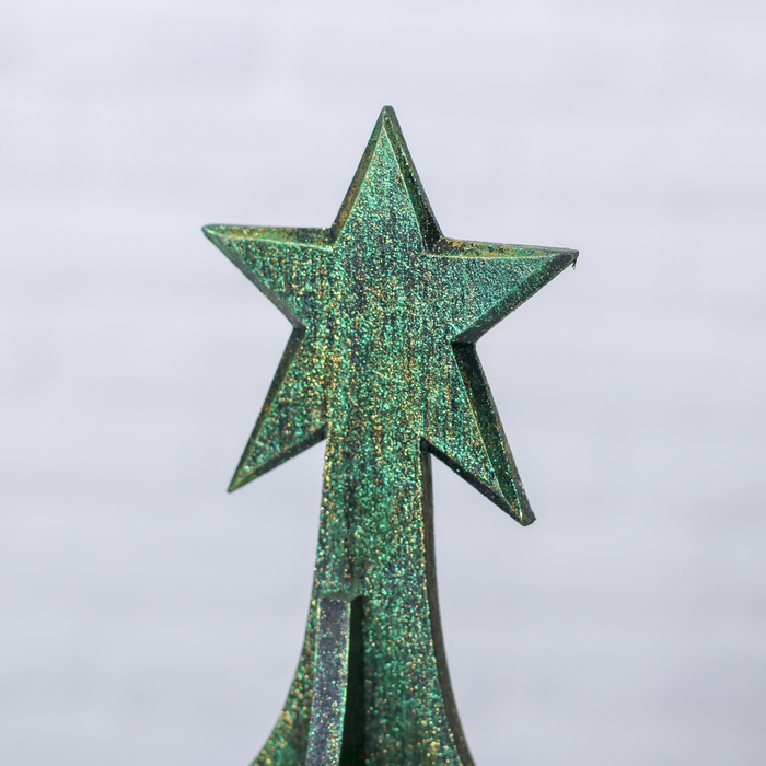 Сувенир "Елка зелено-золотистая с золот.игрушками" 50х16 см, разборная