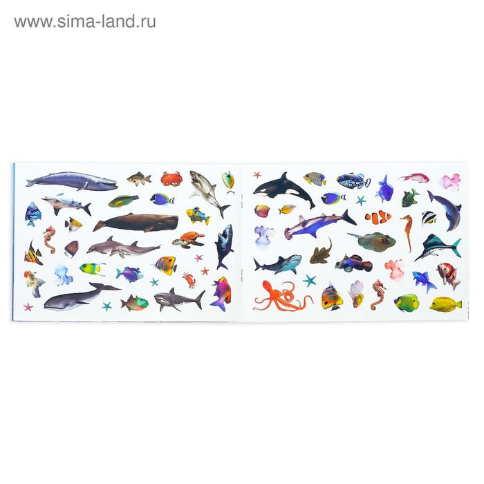 Набор книг 111 наклеек "Животные"